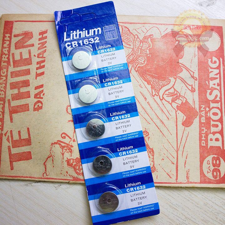 Pin Cmos CR1632 Lithium cho điều khiển từ xa chìa khóa ô tô máy tính pc