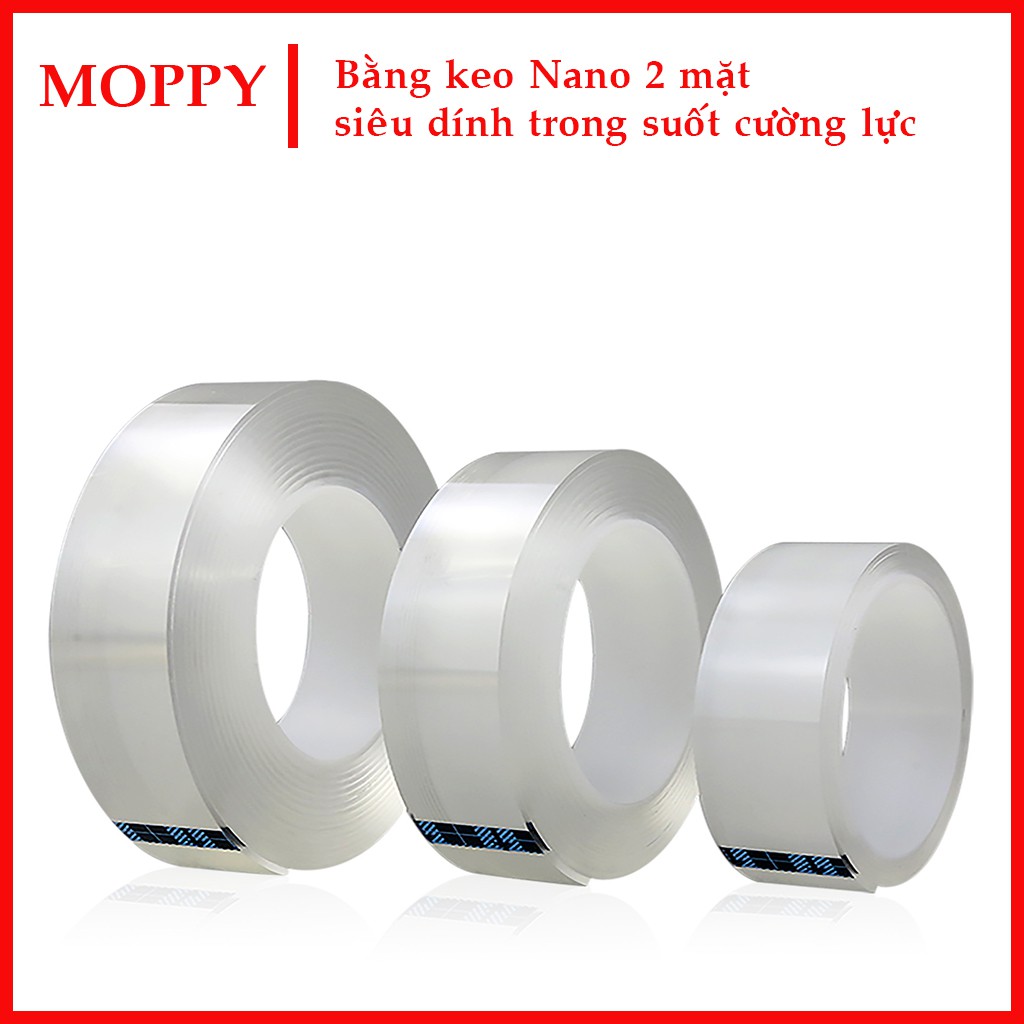 Băng dính trong suốt 2 mặt siêu dính - Băng dính trong suốt đa năng, chịu nhiệt cao, siêu chắc -Lỗi 1 đổi 1 trong 7 ngày