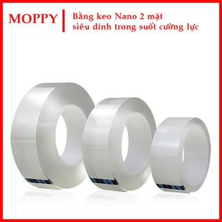 Băng dính trong suốt 2 mặt siêu dính - Băng dính trong suốt đa năng, chịu nhiệt cao, siêu chắc -Lỗi 1 đổi 1 trong 7 ngày