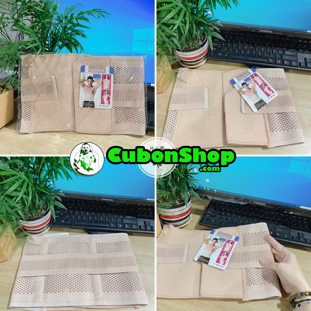 (Tặng thước dây)Gen nịt bụng dán định hình eo thon mã 3336 cho cả nam và nữ