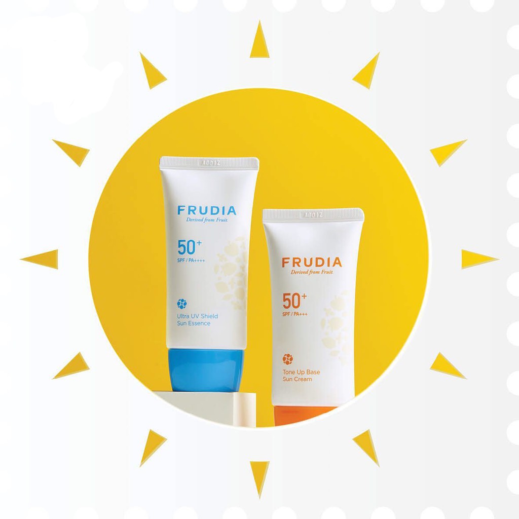 Kem Chống Nắng Frudia Tone-Up Base Sun Cream 50+ SPF/PA+++ Làm Trắng Sáng Da 50g