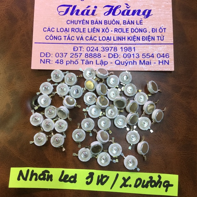 Nhân led 3 W màu xanh dương giá cho 10 chiếc