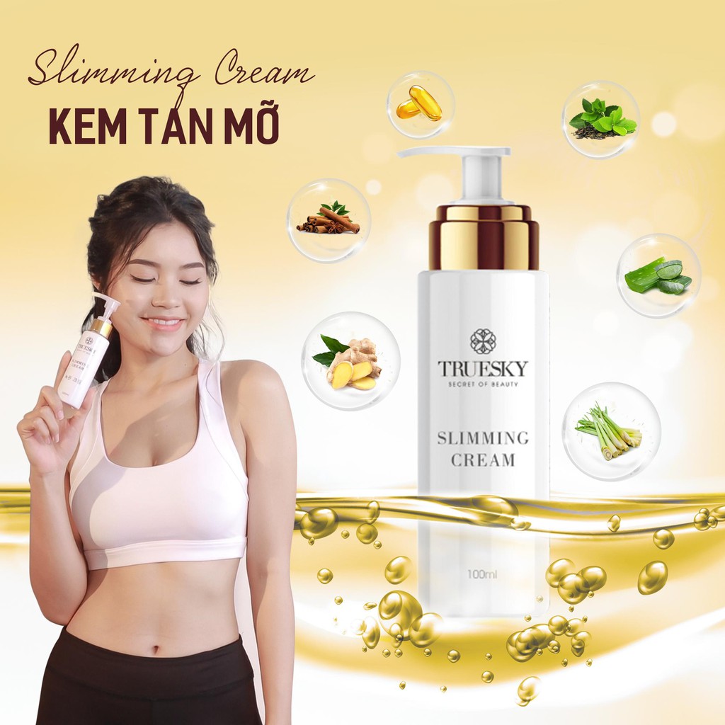 Kem tan mỡ bụng chiết xuất quế gừng dạng vòi nhấn 100ml