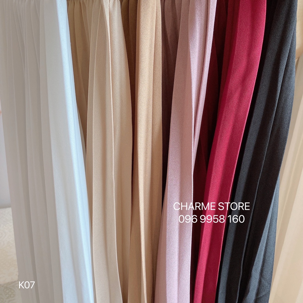 Chân váy nữ dập ly dáng dài thiết kế Charme 8057 | BigBuy360 - bigbuy360.vn