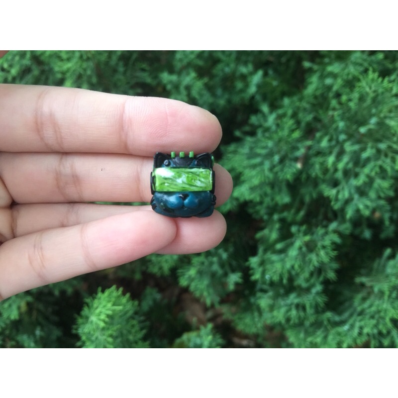 Keycaps- Nút bàn phím trang trí bàn phím cơ tông xanh lá-đen