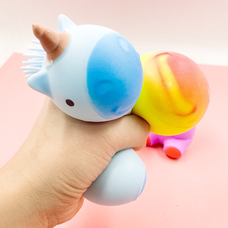 Đồ chơi bóp squishy AMILA hình ngựa unicorn giúp giảm stress