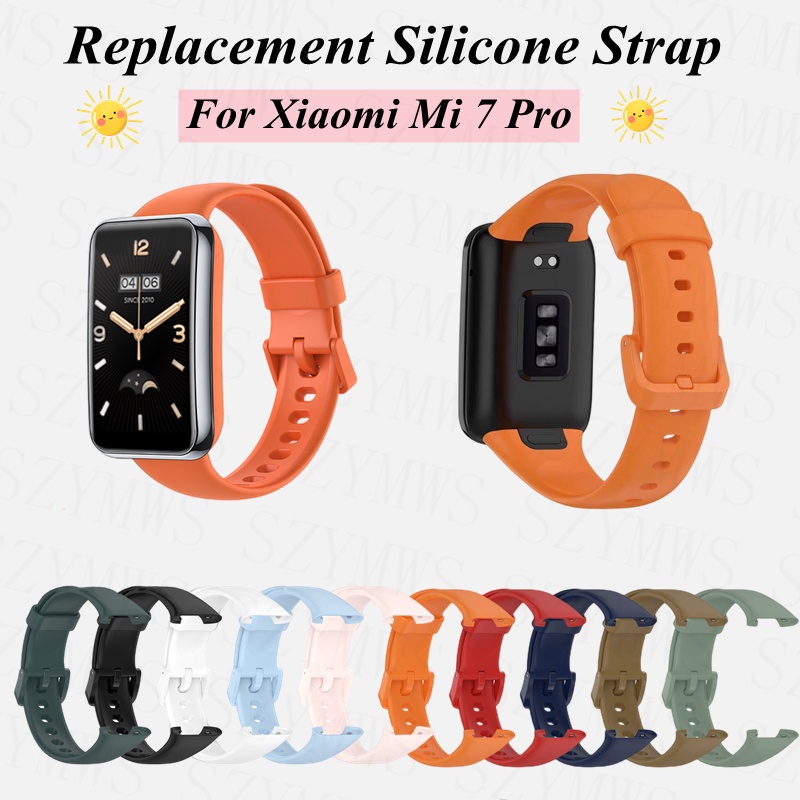 Dây Đeo Thay Thế Chất Liệu Silicon Màu Trơn Cho Xiaomi MI Band 7 Pro Xiaomi MI Band 7 Pro