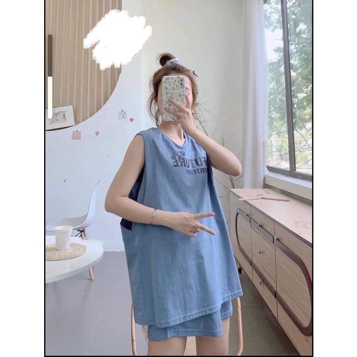 Sét áo tanktop kèm quần đùi CaMa store M216