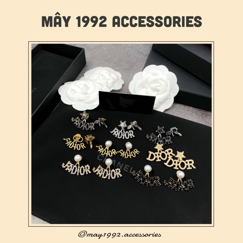 BST bông tai khuyên tai JD thời trang cao cấp - may1992.accessories