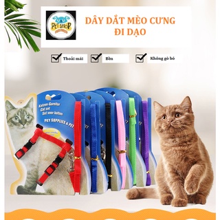 Dây Dắt Mèo Cưng Đi Dạo Có Thể Điều Chỉnh Được