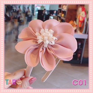 Bờm Cài Hoa Bé Gái Phụ Kiện Tóc Phong Cách Hàn
