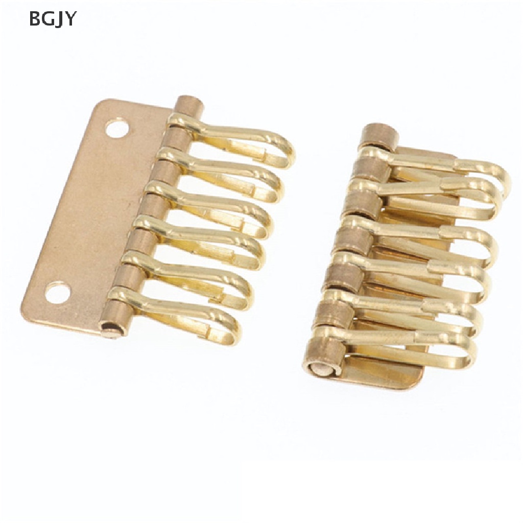 BGJY Brass Metal Key Row Rivet Hook Organizer Holder Leather Craft Key Case Hardware NEW