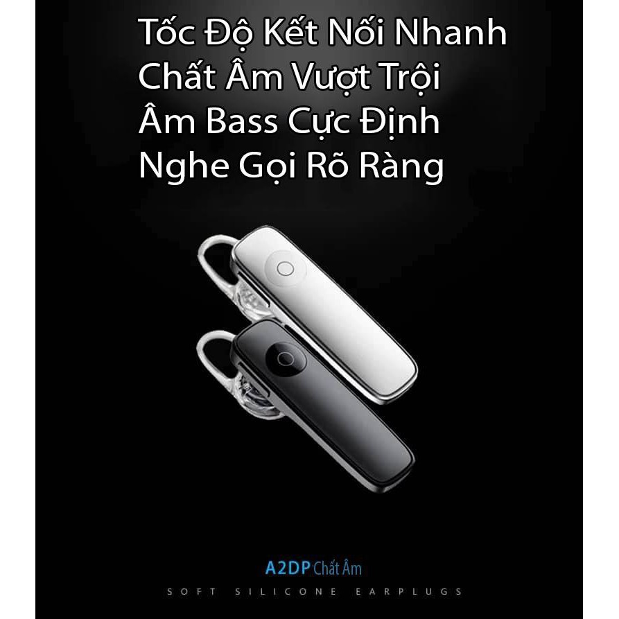 FREESIP TỪ 50K _ Tai Nghe Bluetooth Thông Minh Tích Hợp Mic M165 Thu Âm Và Truyền Tải Âm Thanh Tốt
