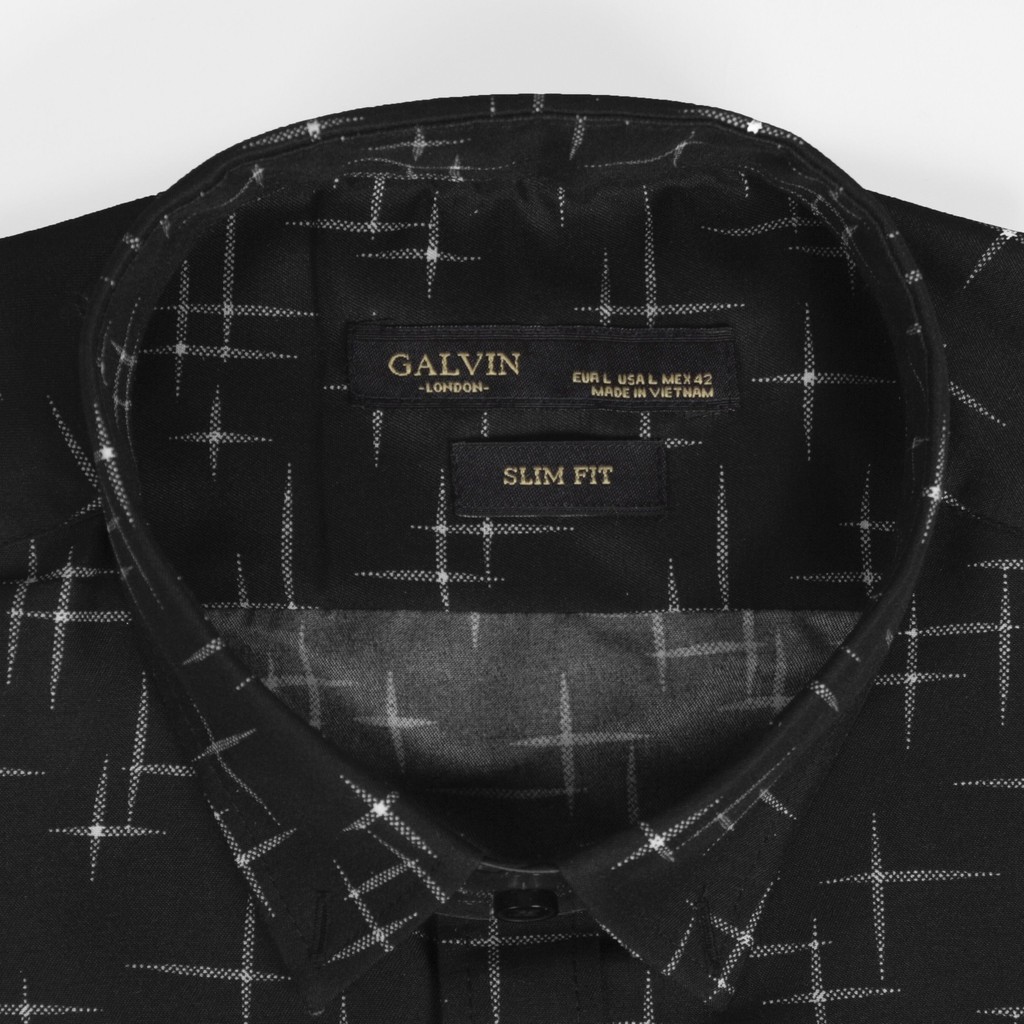 Áo sơ mi nam dài tay Galvin họa tiết Ánh sao bộ 3 màu cổ bẻ form ôm SMGV132 - Leo Vatino
