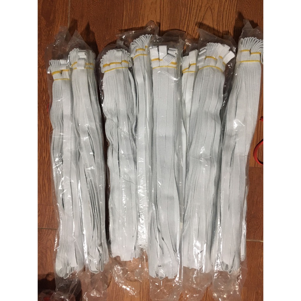 Chun trắng xịn, chun quần 28m (Loại 5 túm )