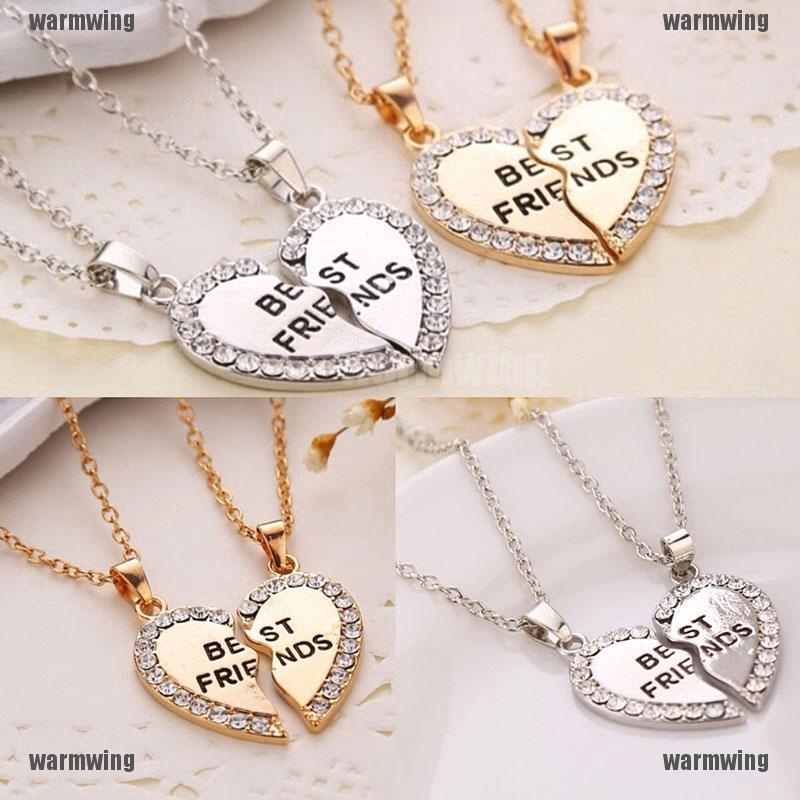 Vòng cổ MặT HìNh TráI Tim KhắC Chữ Best Friend ThờI Trang Cho