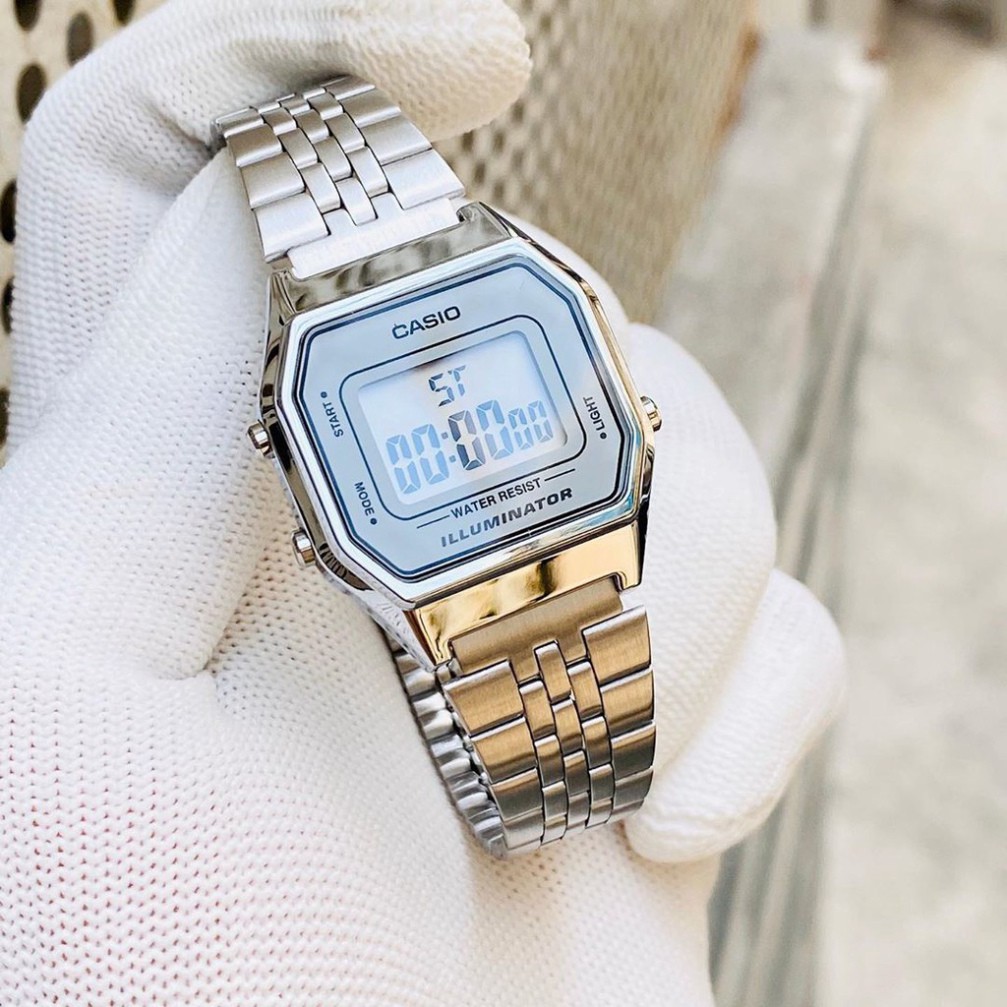 [HOT 2021]Đồng hồ nữ Casio LA680 dây đeo thép không gỉ cổ điển , sang trọng , đẳng cấp-full box thiếc chính hãng