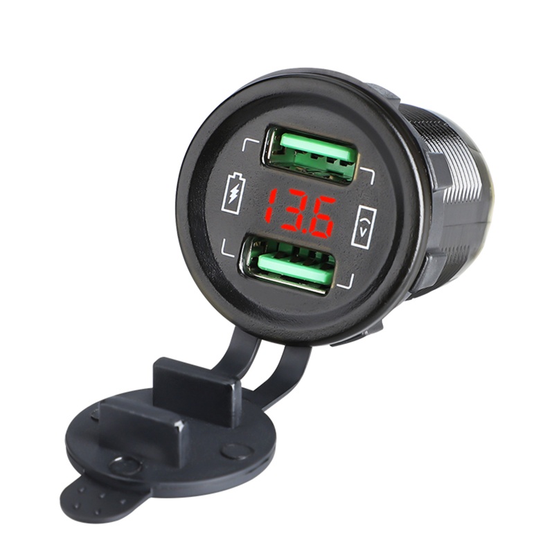 Bộ Sạc Điện Thoại Hai Cổng USB Chống Nước Cho Xe Hơi Xe Tải