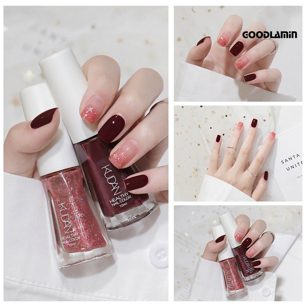 Sơn Móng Tay 10ml Nhanh Khô Màu Sắc Lấp Lánh Trang Trí Nghệ Thuật Cho Nữ