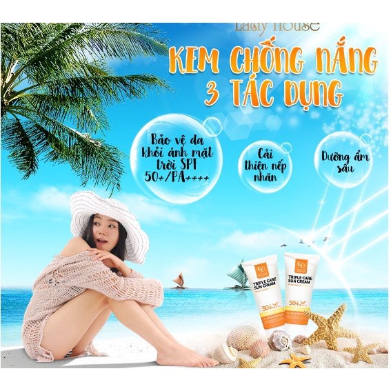 Kem chống nắng Triple Care Sun Cream SPF++++