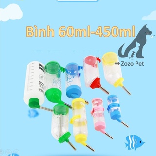 Bình nước 60ml -450ml cho hamster,sóc, thỏ , bọ
