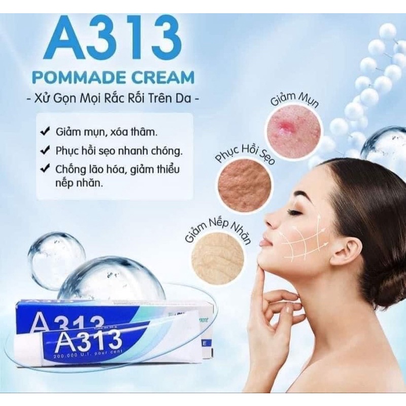 Kem A313 giảm mụn, mờ vết thâm và trẻ hoá da, 50g