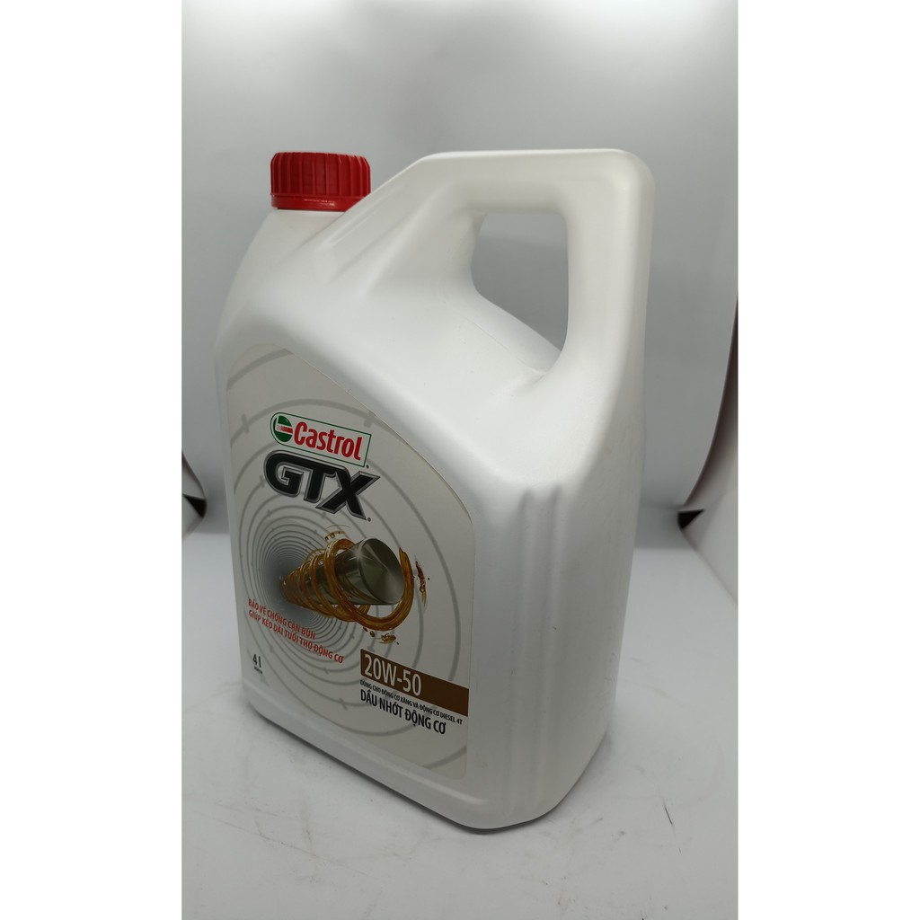 Dầu Nhớt Động Cơ Cao Cấp Dành Cho Ôtô CASTROL GTX 20w-50 (4 Lít )