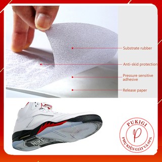Miếng dán đế giày trong suốt keo sẵn chống trơn trượt ngã, bảo vệ đế giày