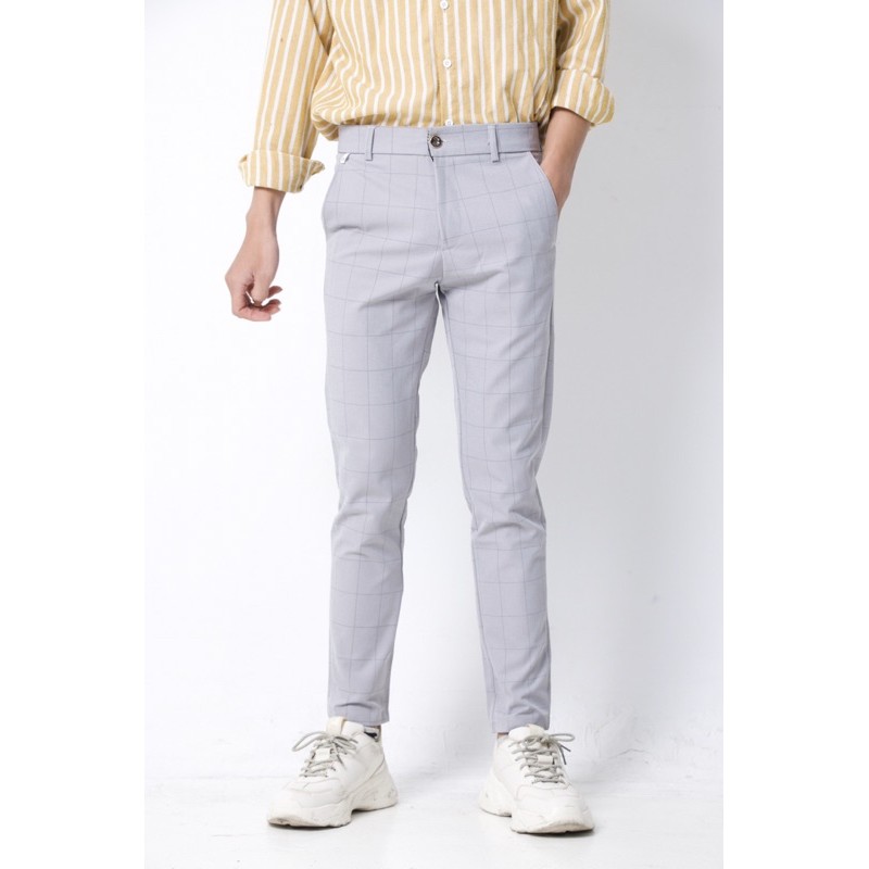 QUẦN NAM KẺ CARO ỐNG BÓ CÁC MÀU ĐẸP (CÓ BÁN SỈ) | CARO LONG PANT FOR MALE | BigBuy360 - bigbuy360.vn