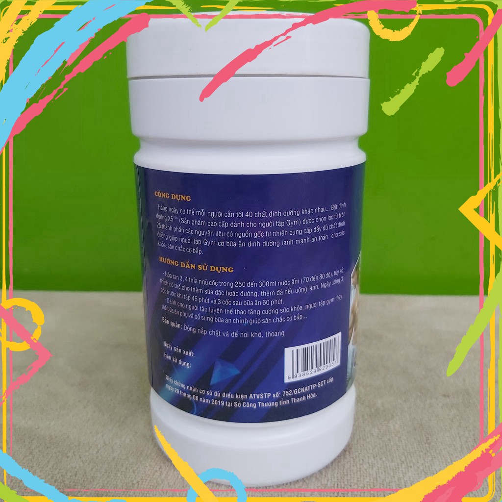 05 Bột dinh dưỡng X5 dành cho người tập gym: Có Lòng Trắng Trứng Đạm Whey Giúp Tăng Cơ, Giảm Mỡ