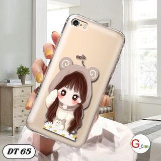 Ốp lưng dẻo trong in hình cho IPhone 6 Plus
