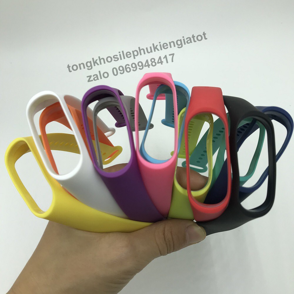 ✻✁Dây Đeo Cao Su Thay Thế Cho Xiaomi Miband 3 4  Thời Trang Chống Nước Chất Lượng