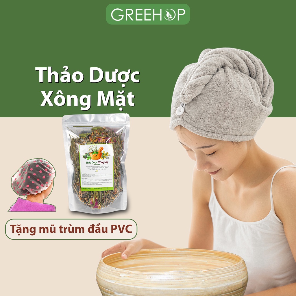 Thảo dược xông mặt thiên nhiên tặng mũ trùm (Handmade) by Greene