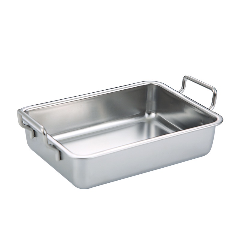 Đĩa Inox 304 Đựng Thức Ăn Khô / Trái Cây Kiểu Hàn Quốc Sáng Tạo