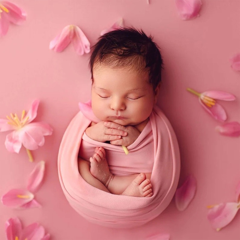 Chăn Quấn Ngủ Co Giãn Dùng Làm Phụ Kiện Chụp Ảnh Cho Bé Sơ Sinh