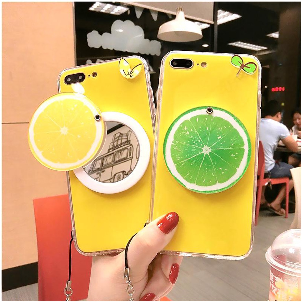 Ốp lưng iphone chanh 3d gương 5/5s/6/6plus/6s/6splus/7/7plus/8/8plus/x/xr/xs/11/12/pro/max/plus/promax - Awifi Case | BigBuy360 - bigbuy360.vn