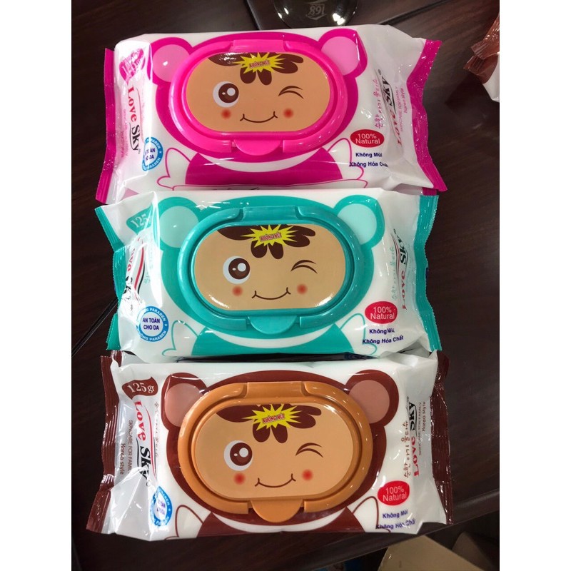 Khăn giấy ướt Baby Sky 150g