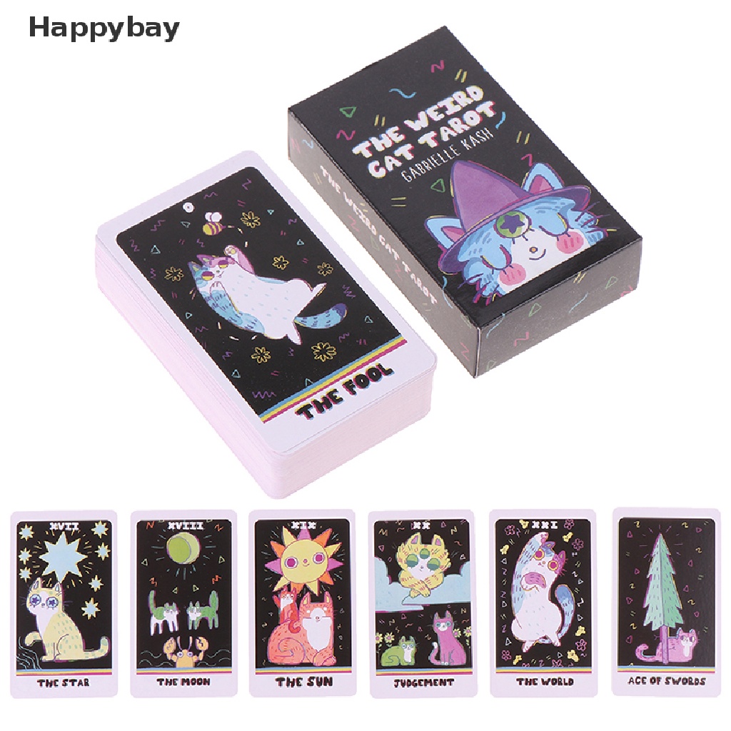 Bộ Thẻ Bài Tarot Họa Tiết Mèo Dễ Thương
