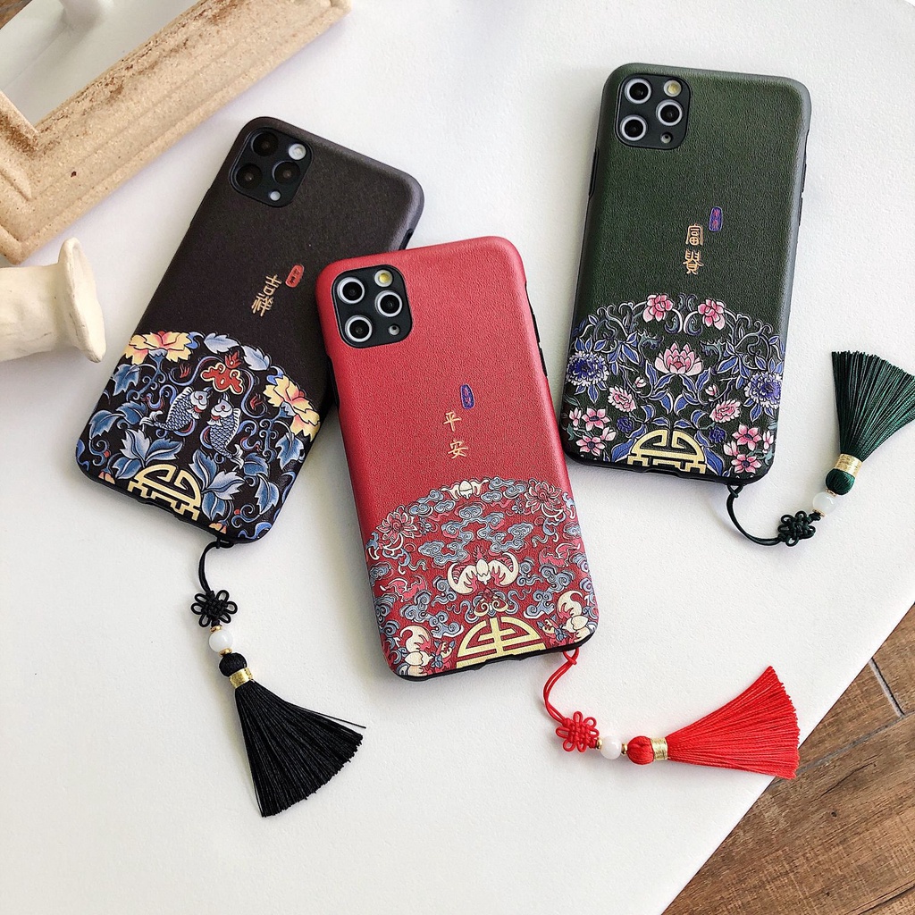Ốp Lưng Họa Tiết Trung Hoa Độc Đáo Cho Iphone 12 Pro Max Mini 11 Pro Max Xs Xr X 6s 7 8 Plus Se2
