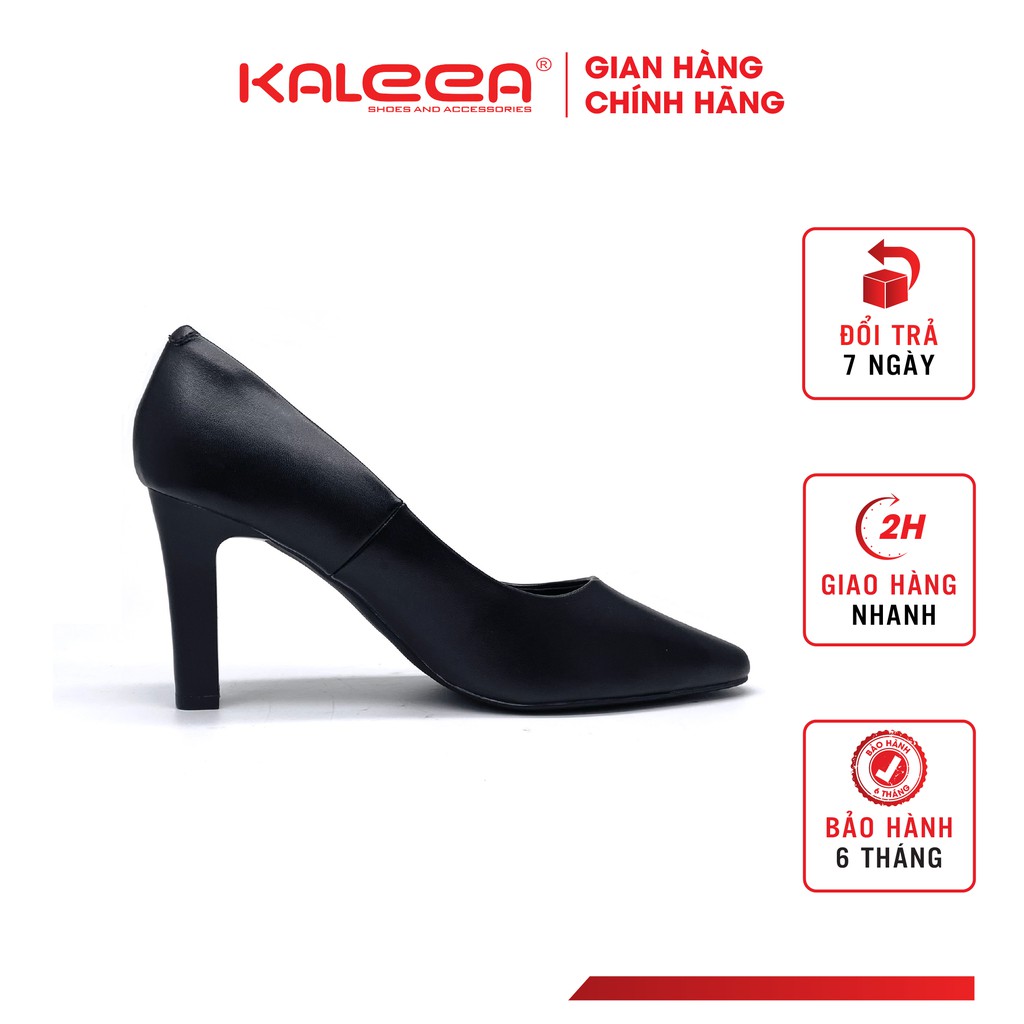 Giày Cao Gót 7p Nữ KALEEA UK1911 - Gót Nhọn Đế Cao Su Mũi Trơn Thiết Kế Đơn Giản