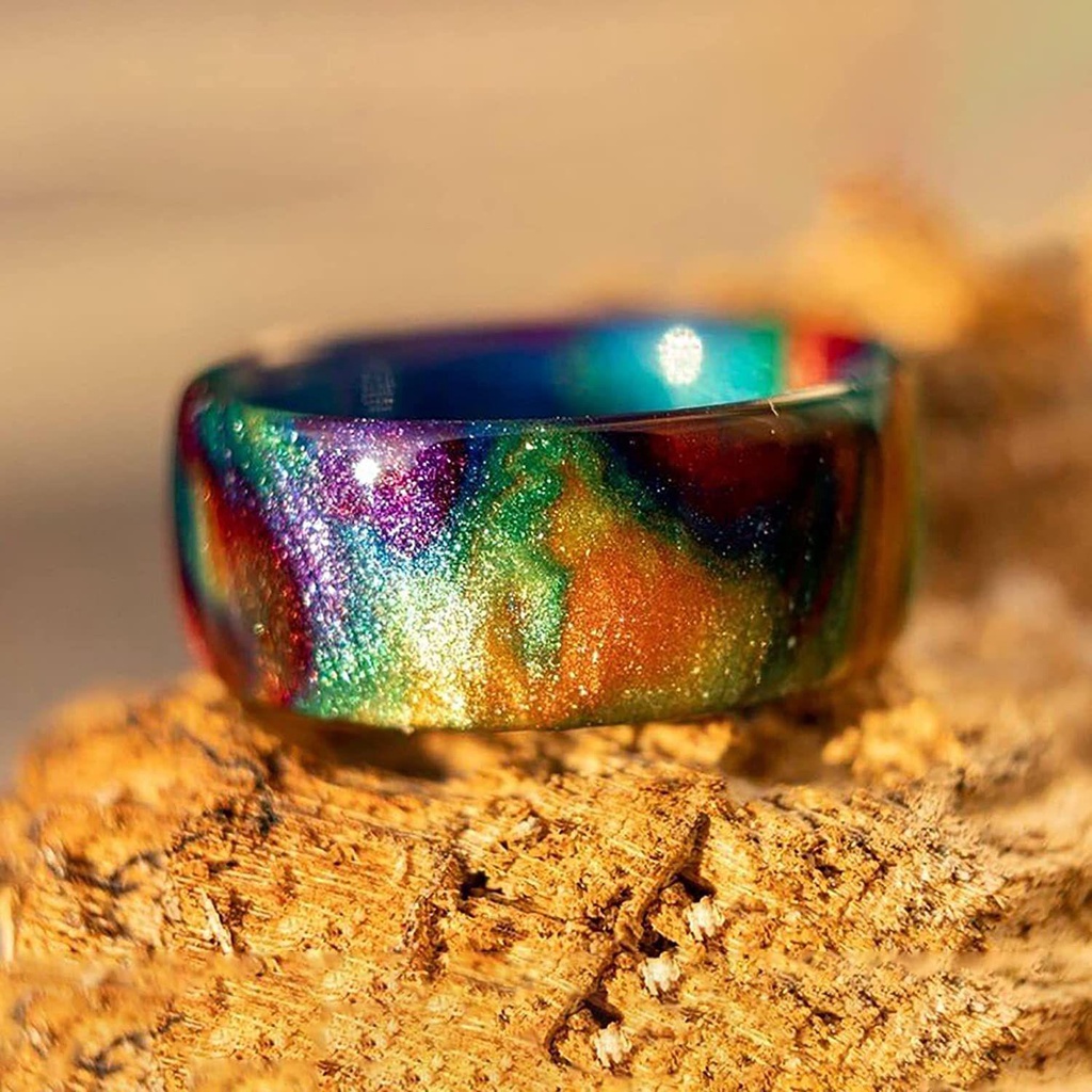 Nhẫn Đeo Khớp Ngón Tay Bằng Nhựa Acrylic Nhiều Màu Thời Trang Vintage Cho Nữ