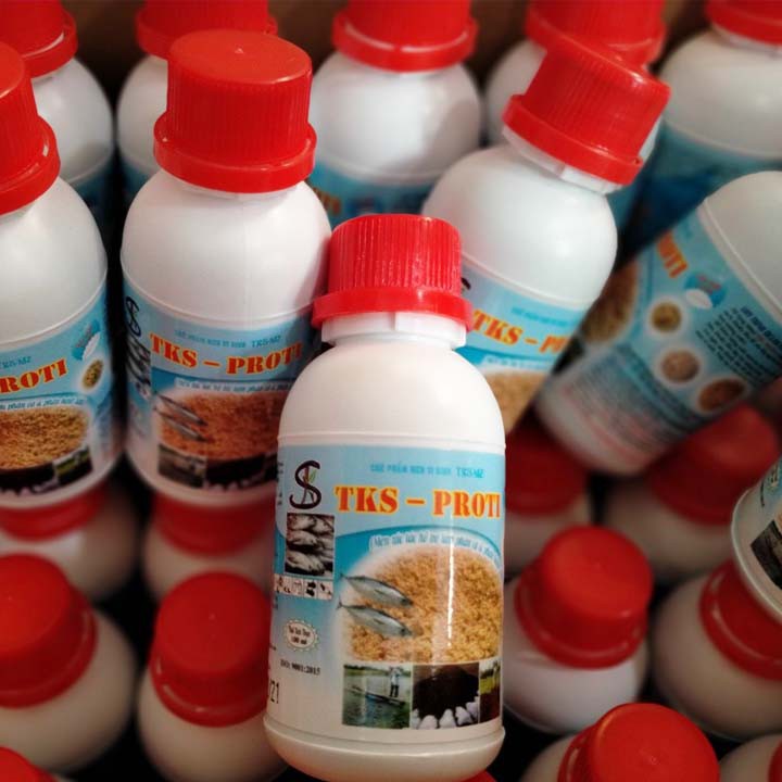 PROTI Men Xúc Tác Ủ Dịch Cá, Bánh Dầu, Tách Chiết Protein Thành Amino acid Chai 100ml