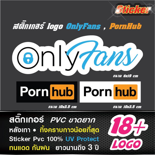 Nhãn dán chống nước Onlyfans Pornhub Dễ dàng lắp đặt ô tô 18 +