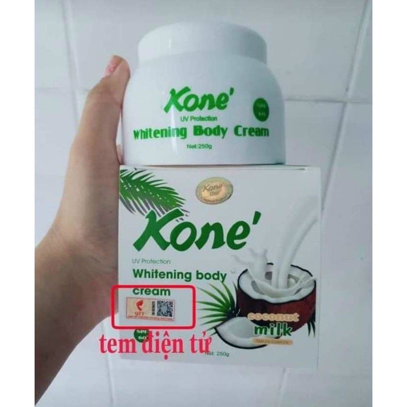 Kem body Kone sửa dừa và Kone Lục Giác