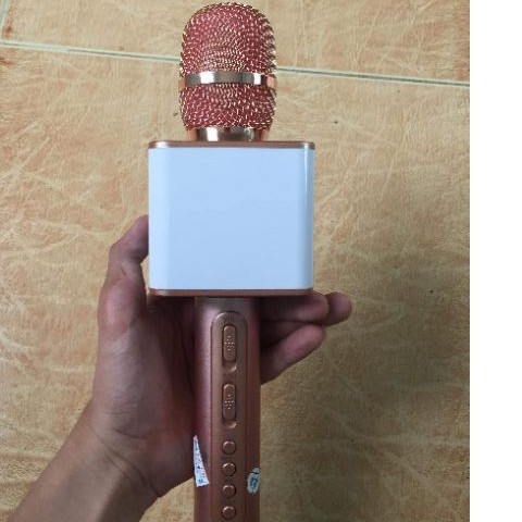 Mic Karaoke không dây SD-08 kèm loa bluetooth hàng loại 1 âm thanh cực chuẩn BH 6 tháng