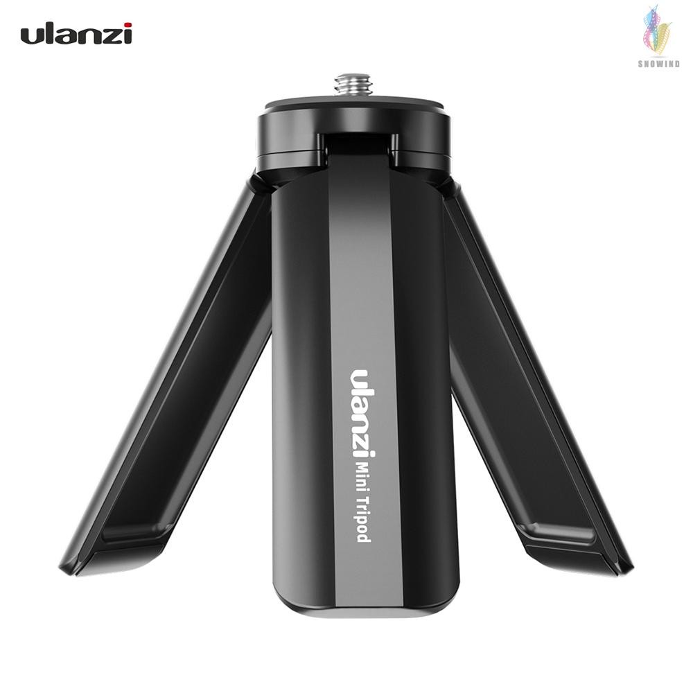 Ulanzi MT-15 Mini Handheld Tripod Portable Hand Grip Desktop Tripods Stand with Universal 1/4 Extending Screw for Smartphone DSLR Action Cameras Compatible with DJI