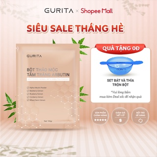 Bột thảo mộc tắm trắng Arbutin Gurita - Túi 145g - hỗ trợ trẻ hóa, làm trắng và đều màu da