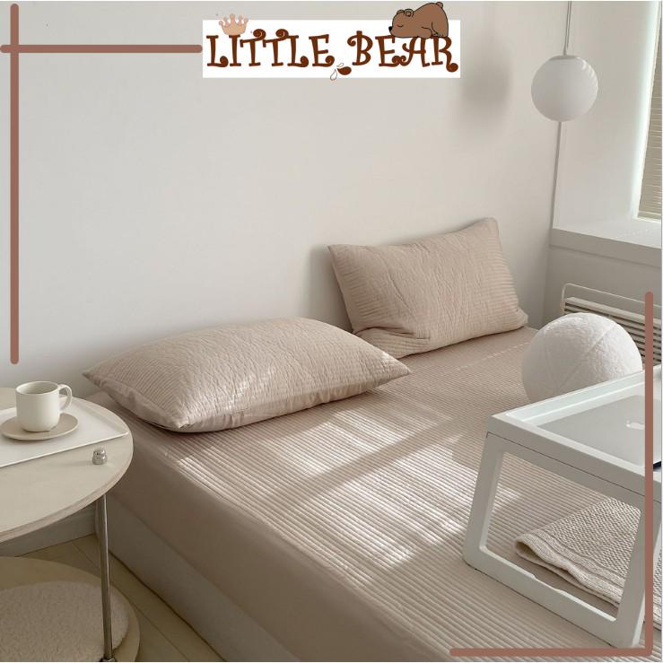Ga Trải Giường Hàn Quốc Chần Bông Có Bo Chun Cao Cấp - Little Bear