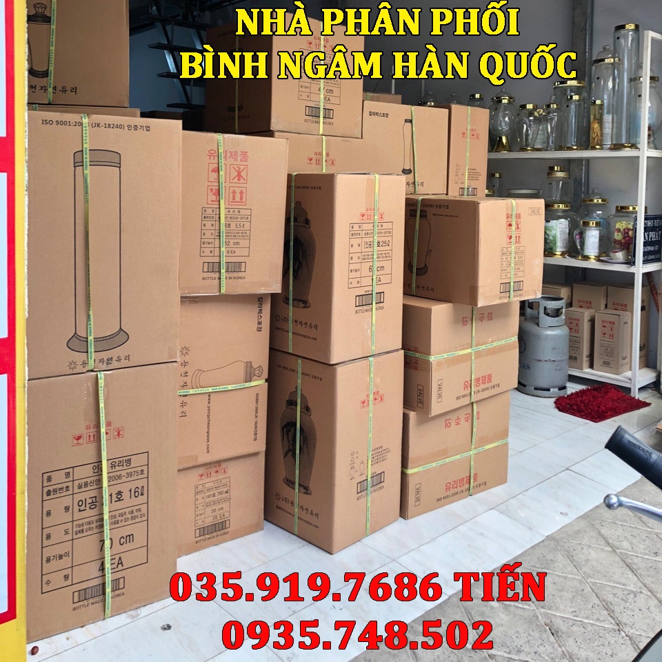 Bình ngâm rượu thủy tinh Hàn Quốc 0.66L NO.29| Mẫu mới