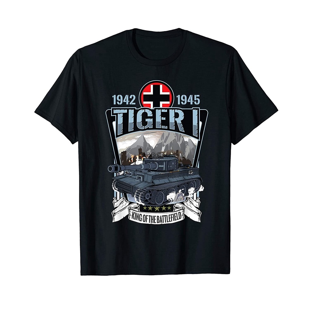 Áo nam Ngắn Tay In Hình Xe Tăng Đức World War 2 # I (1)